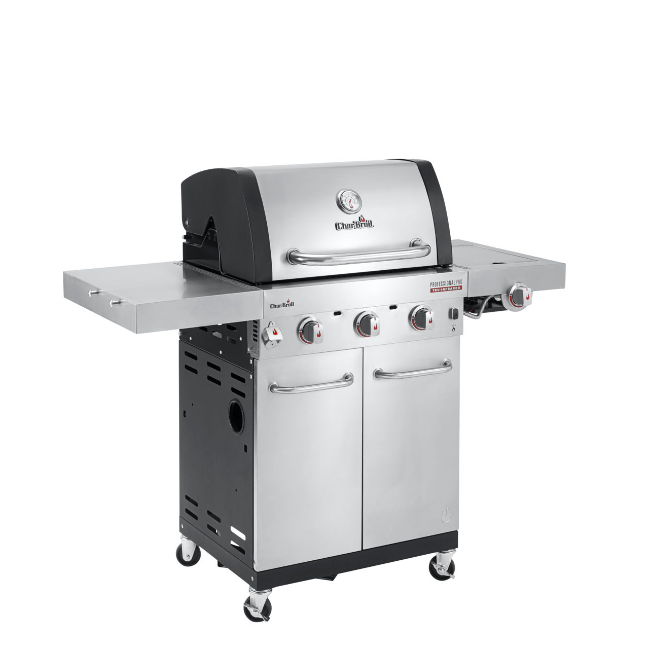 Gratar pe gaz din inox Char-Broil Professional Pro S 3, grile din fonta, sear burner, TRU-Infrared foto 5