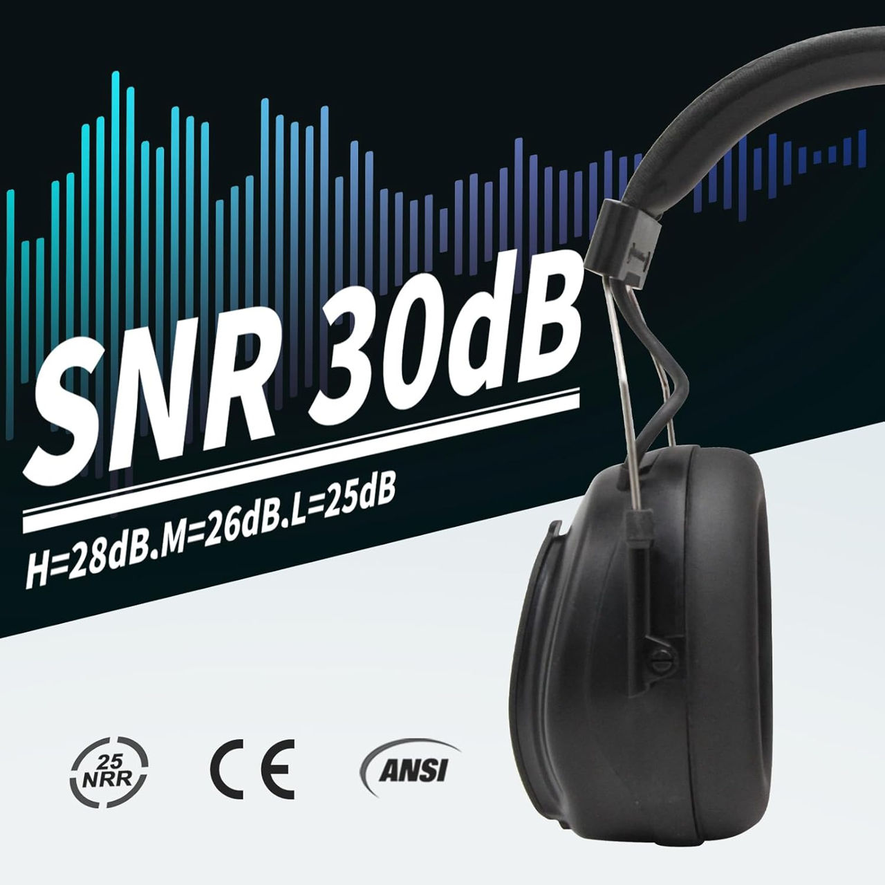 Защитные наушники с Bluetooth 5.3 DAB+/FM-радио фото 6