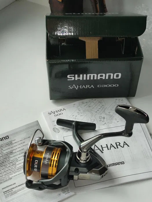 Катушки Shimano 2022 Sahara 1000, C2000s, 2500, C3000, 4000 foto 1