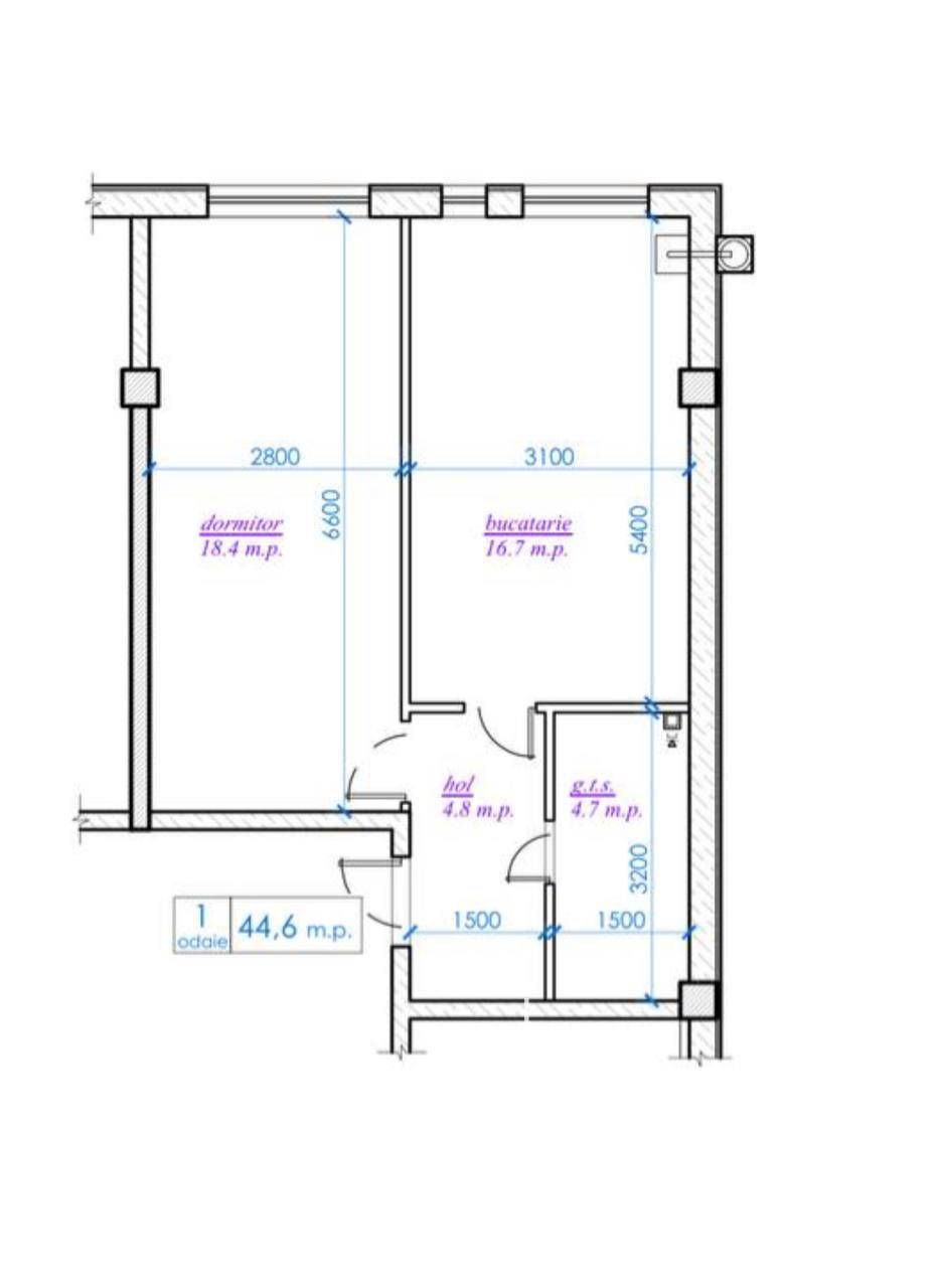 Apartament cu 1 cameră,  Centru,  Ialoveni,  Ialoveni foto 5
