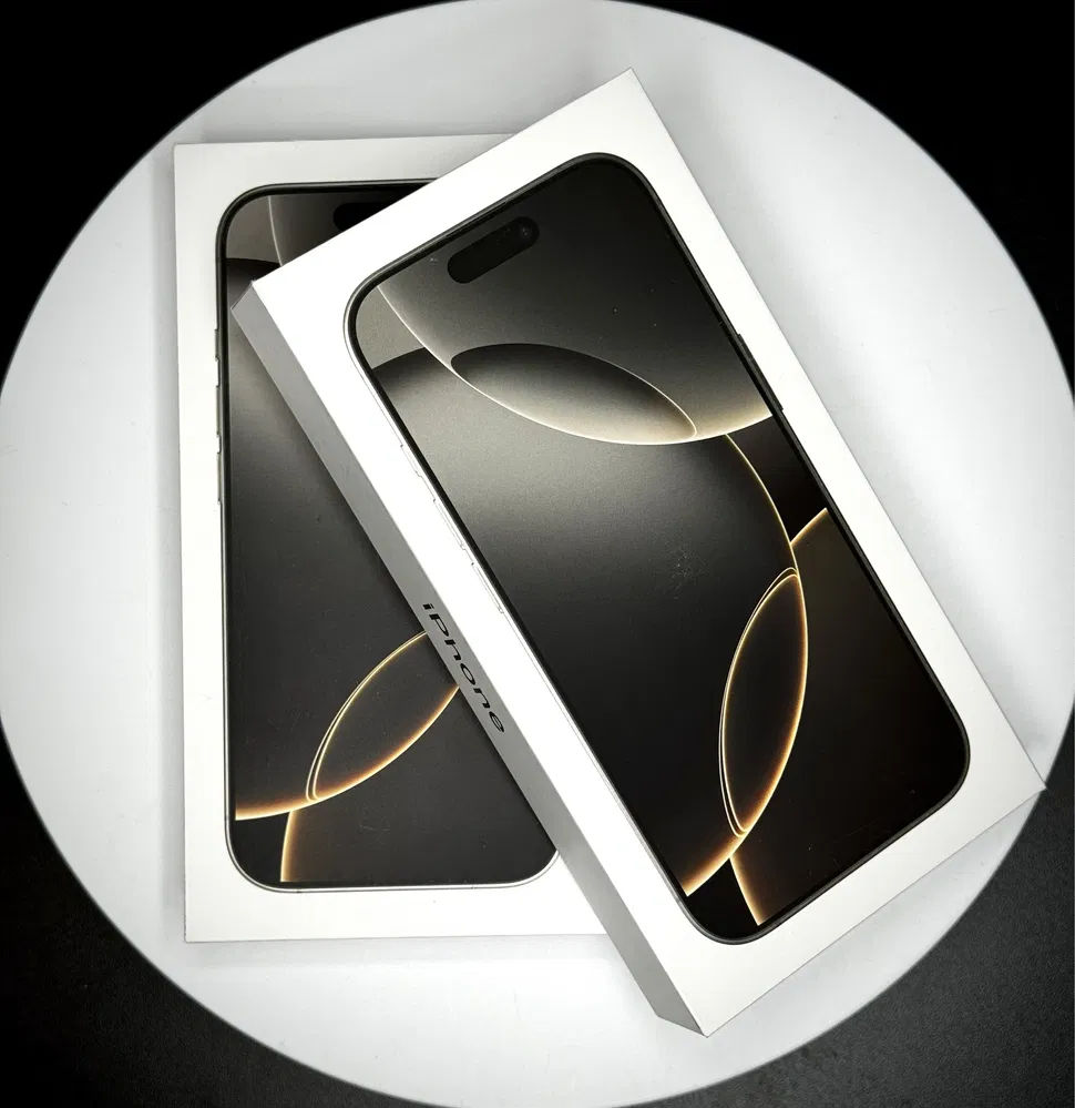 iPhone 16 Pro 128Gb - 1040 €. (Desert Natural Black White). Гарантия 1 год. Запечатанный. foto 0