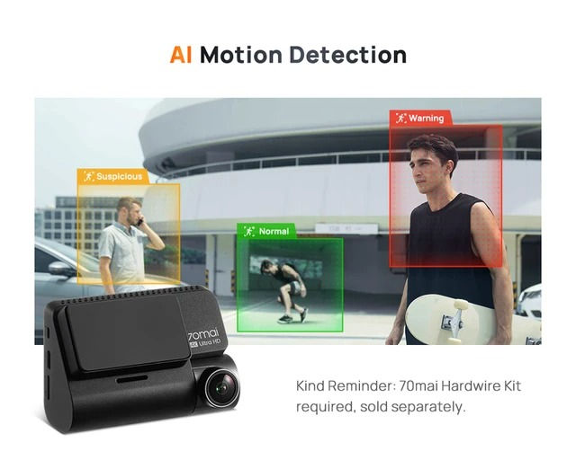 Xiaomi 70 mai A810 4K HDR dual cam + hardwire kit, tot original cu garantie! foto 9