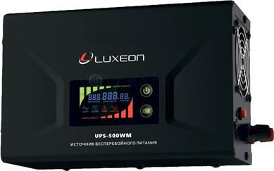 ИБП с чистой синусоидой Luxeon UPS-500WM 1000WM для котлов, внешняя АКБ.