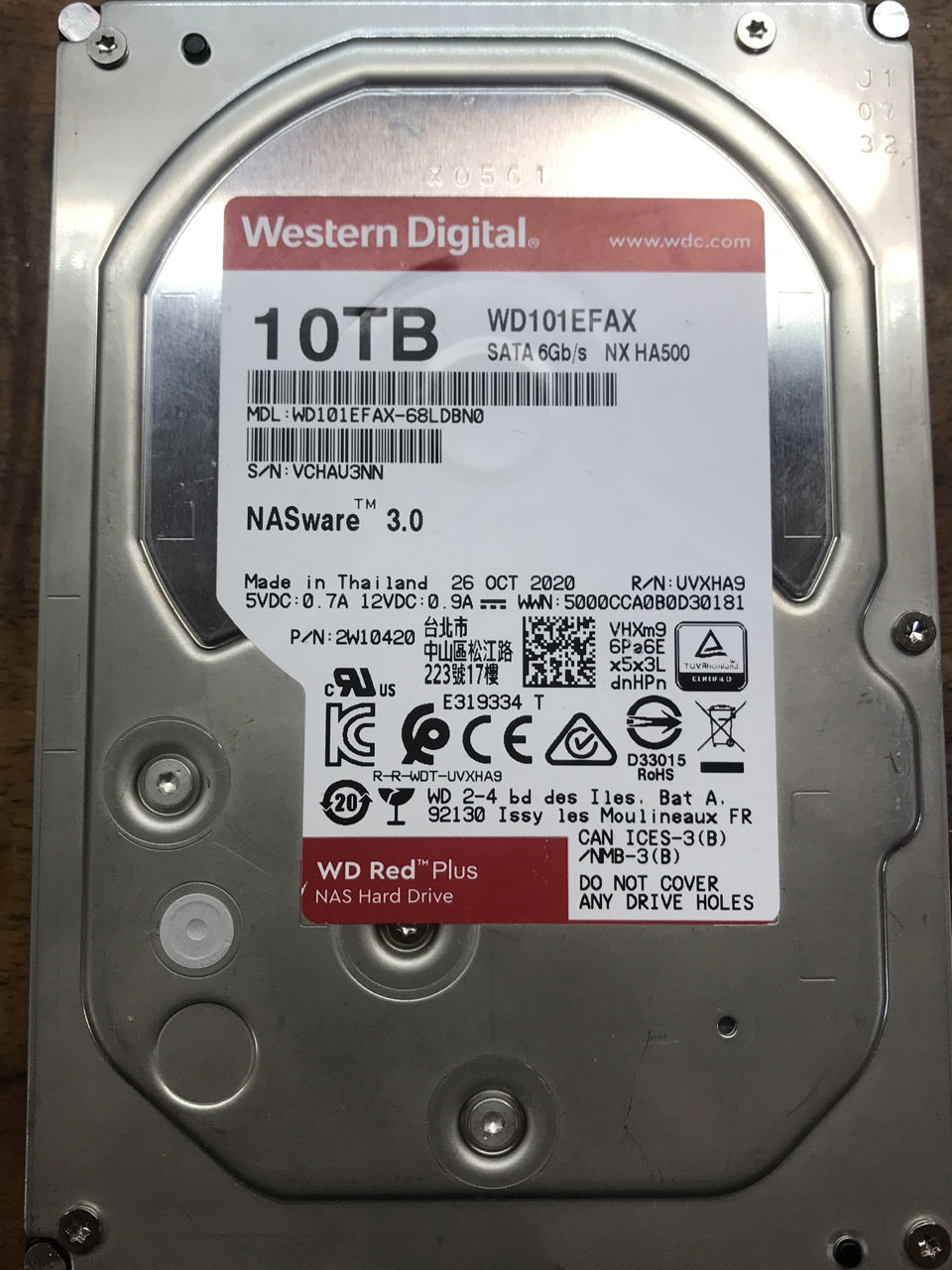 Western Digital NASware 3.0 10TB