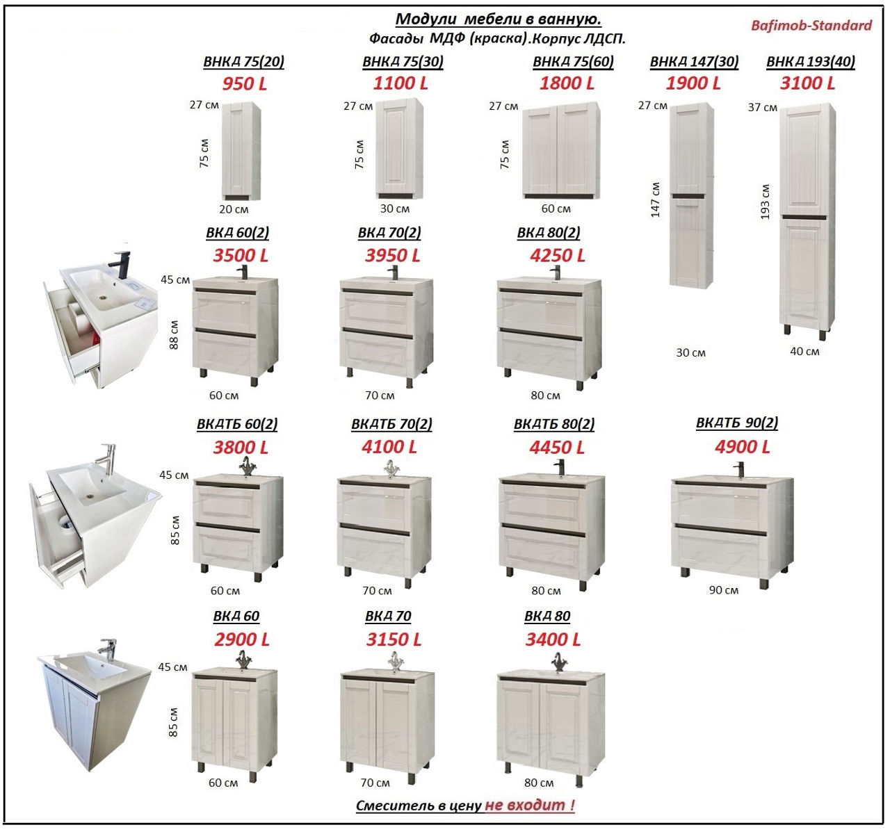 Мебель в ванную МДФ глянец/мат.Фабрика. Mobilier baie MDF lucios/mat (high gloss).De la producator. foto 2