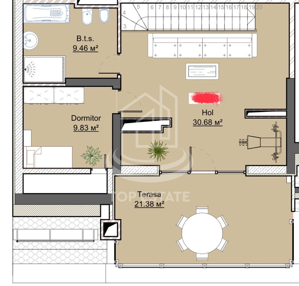 Apartament cu 3 camere, 143 m², Centru, Chișinău foto 2