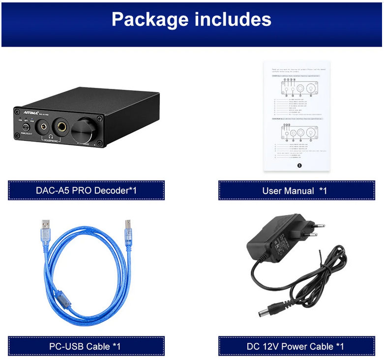 Aiyima DAC-A5 PRO (placa de sunet) USB, nou - 75eu фото 6