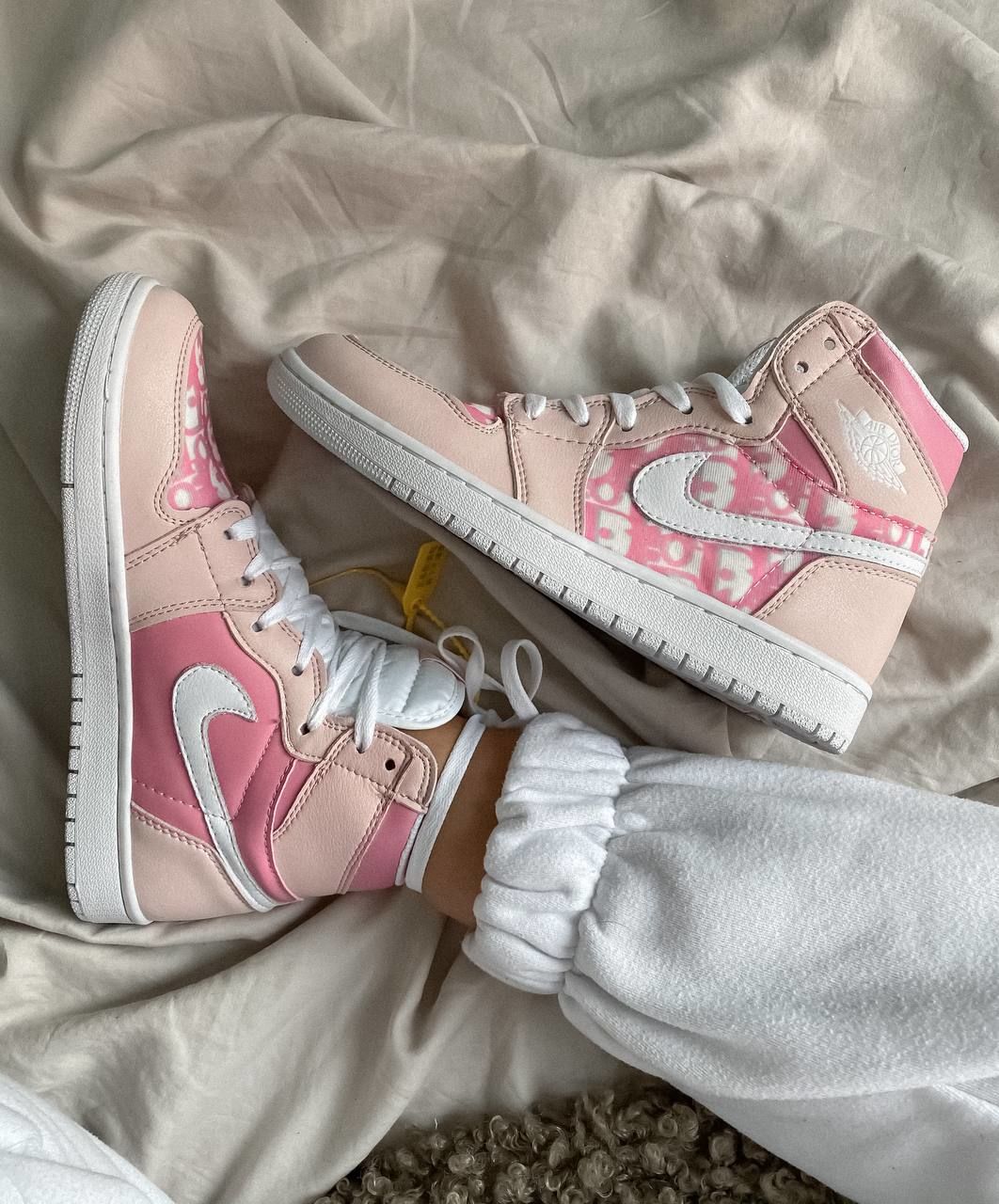 pink dior air jordan 1