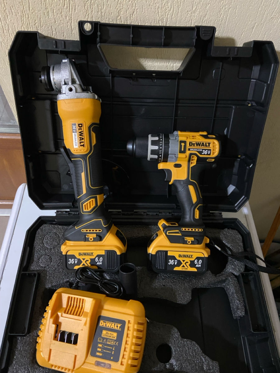 Набор DeWALT шуруповерт + болгарка foto 0