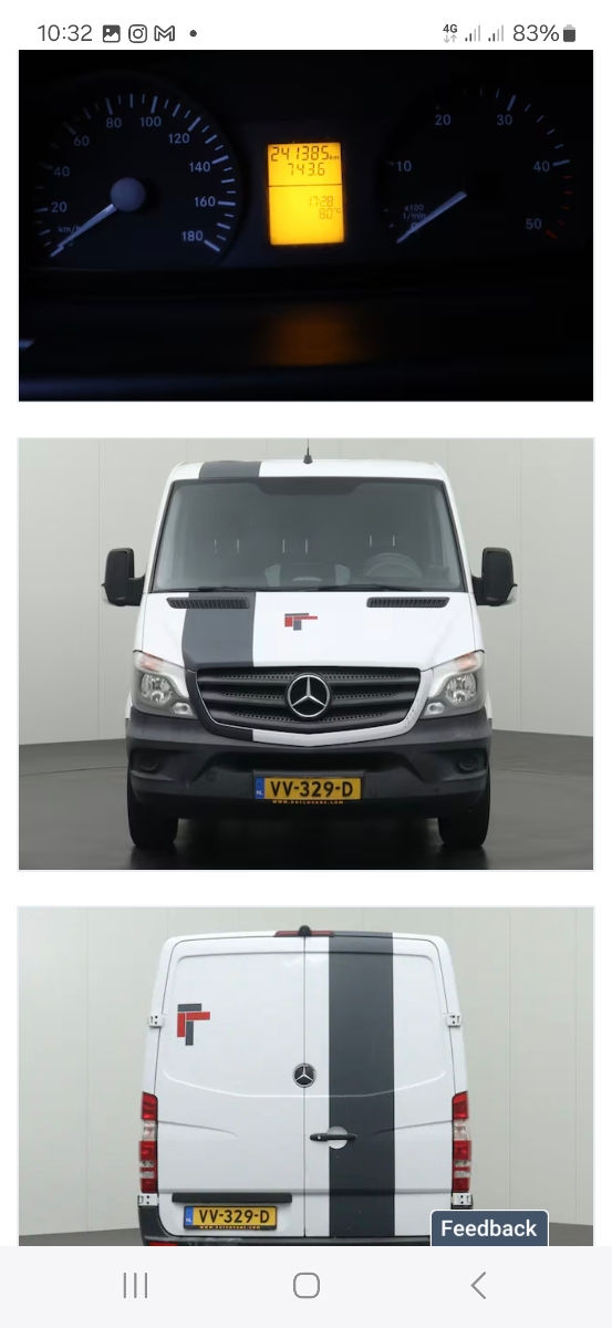 Mercedes Sprinter 316 ,120kw,,,anu 2017 ,adus  recent din Germania ,merge super ,kilometri originali cu carte service,sunt 2 sprintere 316 automată  și manual ,încălzire autonoma wabasto originală,,,
 foto 6