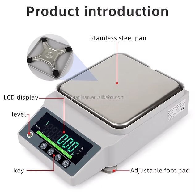 Cântar de Precizie 0,01g - 1000g cu RS232 foto 4