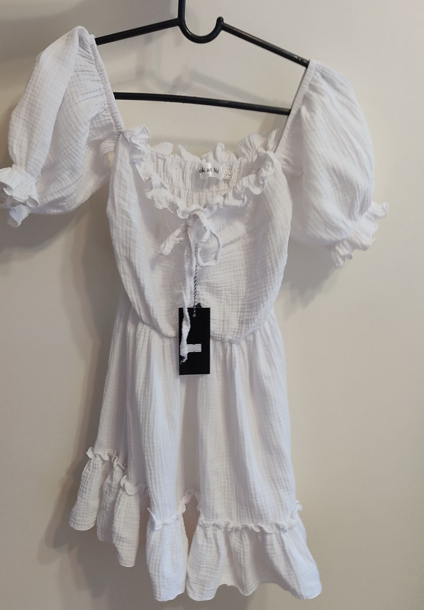 Rochie albă nouă mar.S-M in natural-200 lei.  Botanica фото 2