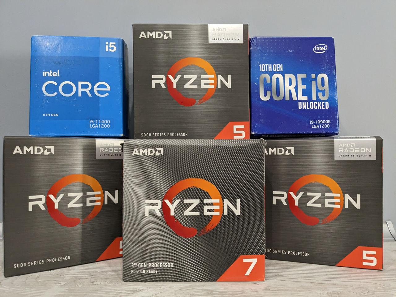 Inte i9 10900K i5 11400 LGA1200 BOX AMD Ryzen 5 5600G 6-Core 12 Ryzen 7 ...