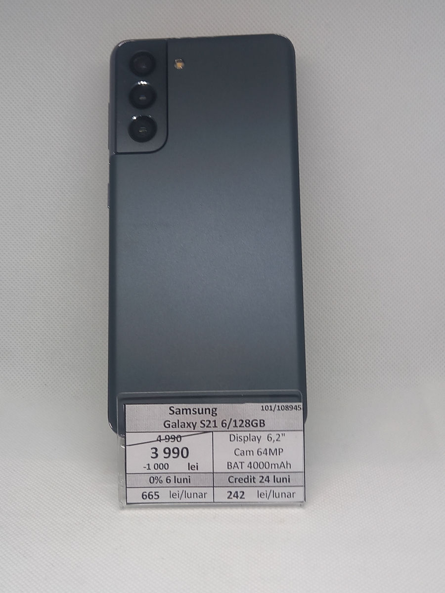 Samsung Galaxy S 21 6/128Gb.pret 3990lei. foto 0