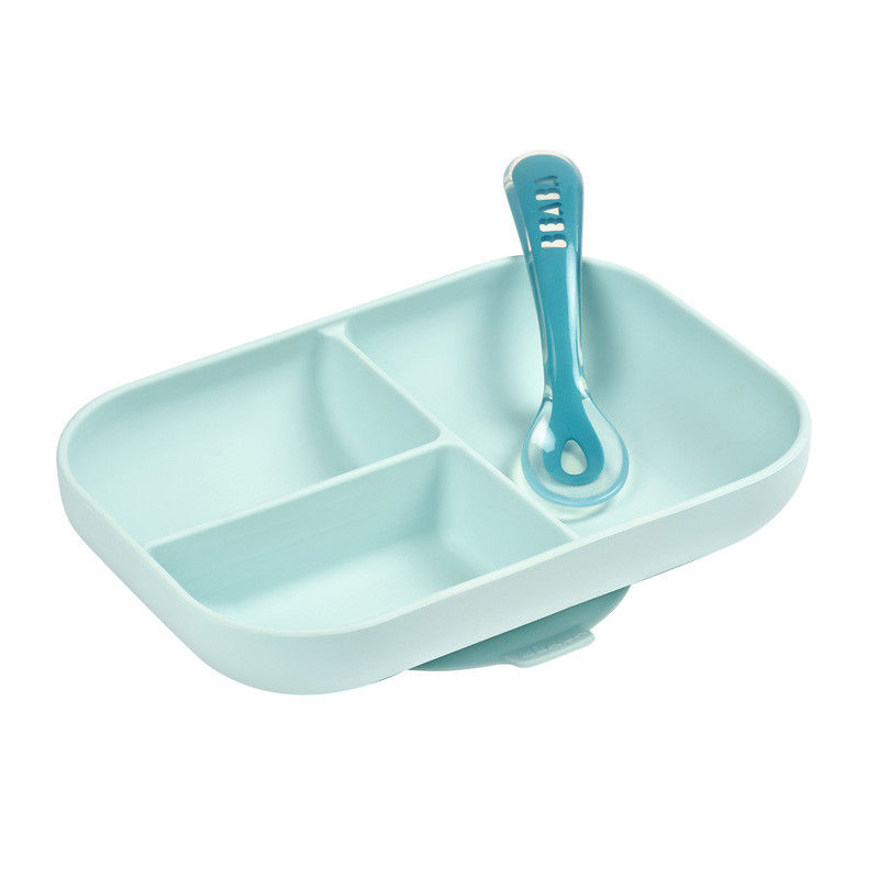Set de masa silicon Beaba 2 piese фото 0