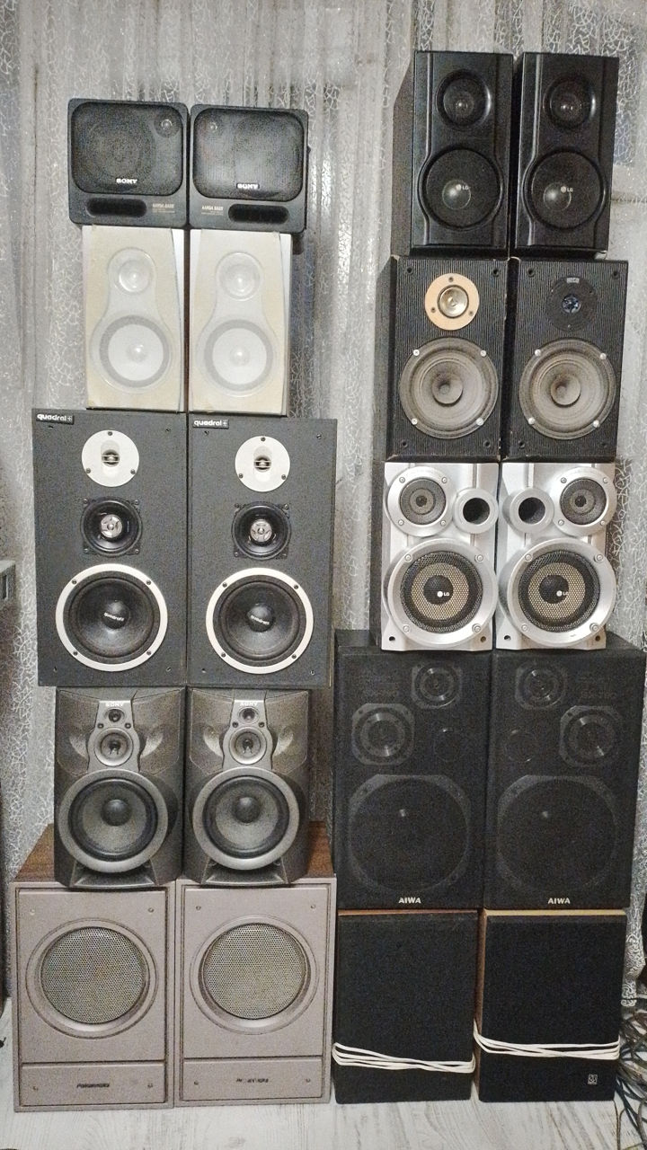 Boxe LG, Sony, Aiwa, Quadral, Premier, Tesla, Heco