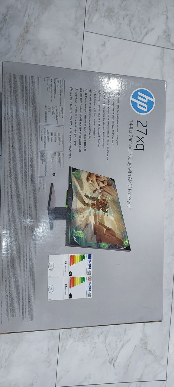 Игровой Монитор HP 27xq 2K, QHD (2560x1440) 27inch, 144Hz,  AMD Freesync Premium,Время отклика 1ms фото 4