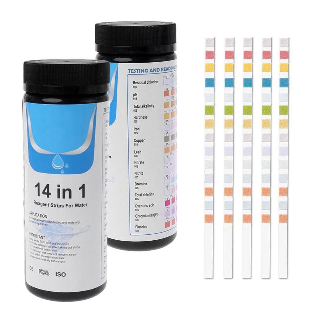 Benzi PH 14 in 1,teste apa 14 в 1 Тест полоски для воды PH