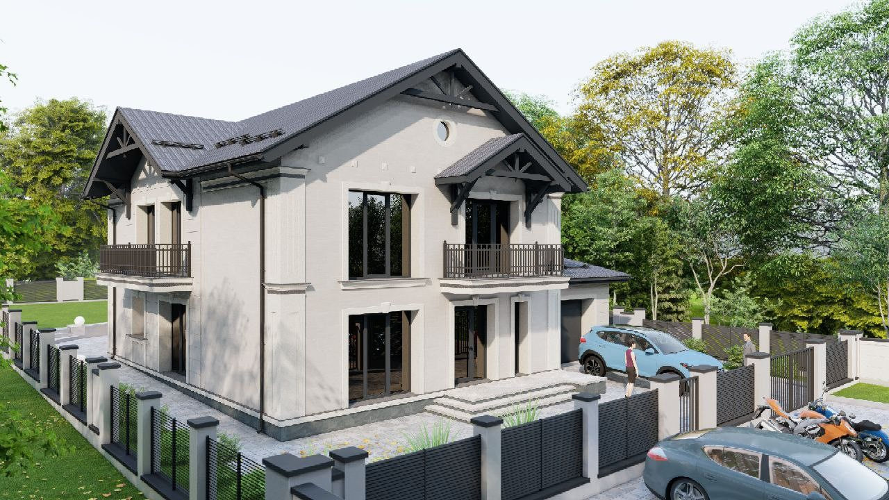 Casă de locuit individuală S+P+E/ 306.55m2/ stil modern/ arhitect/inginerie/schițe/planuri3D foto 0