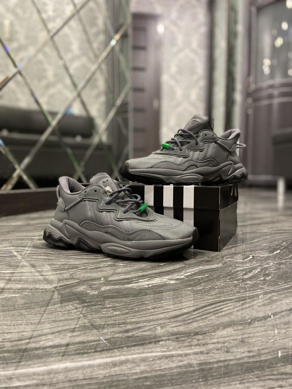 dark grey ozweego women's