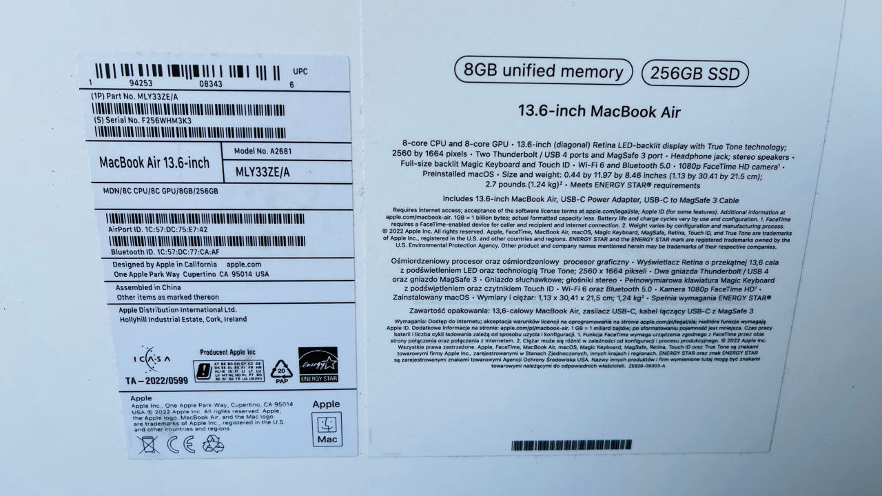 Apple MacBook Air M2  foto 3