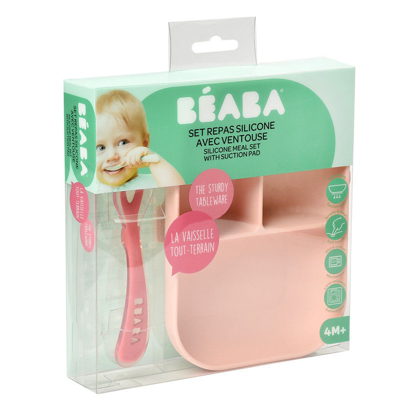Set de masa silicon Beaba 2 piese фото 12