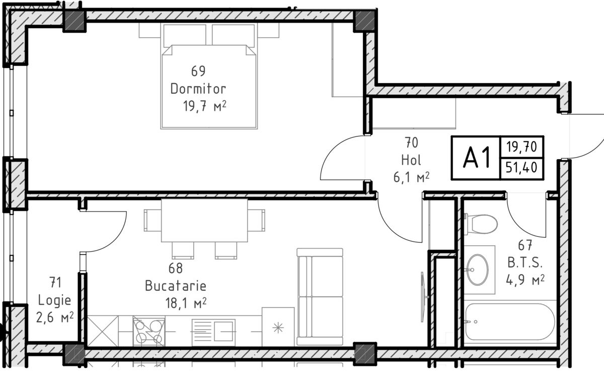 Apartament cu 1 cameră,  Periferie,  Ialoveni foto 6