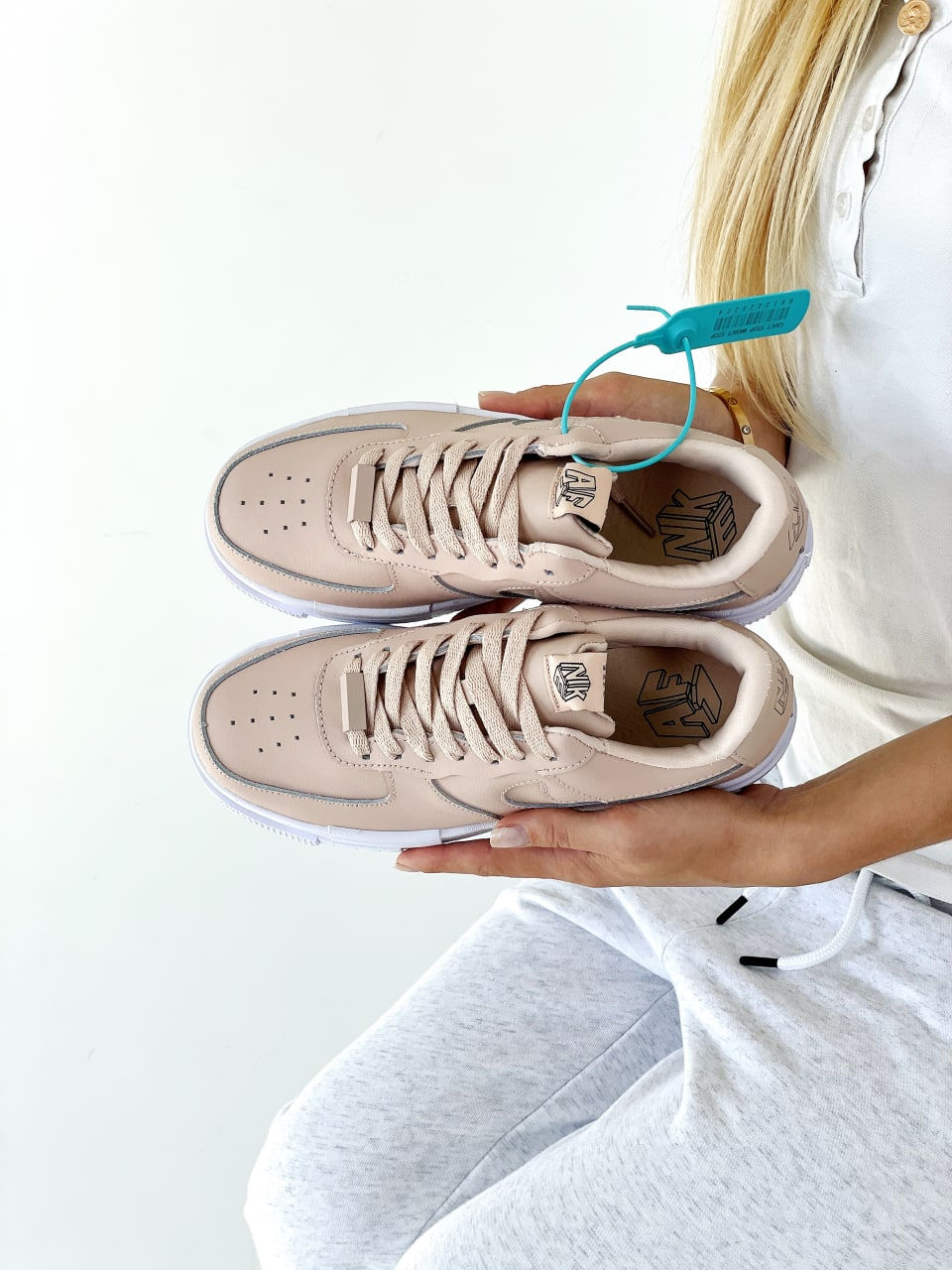 Nike air force 2024 1 premium beige pink