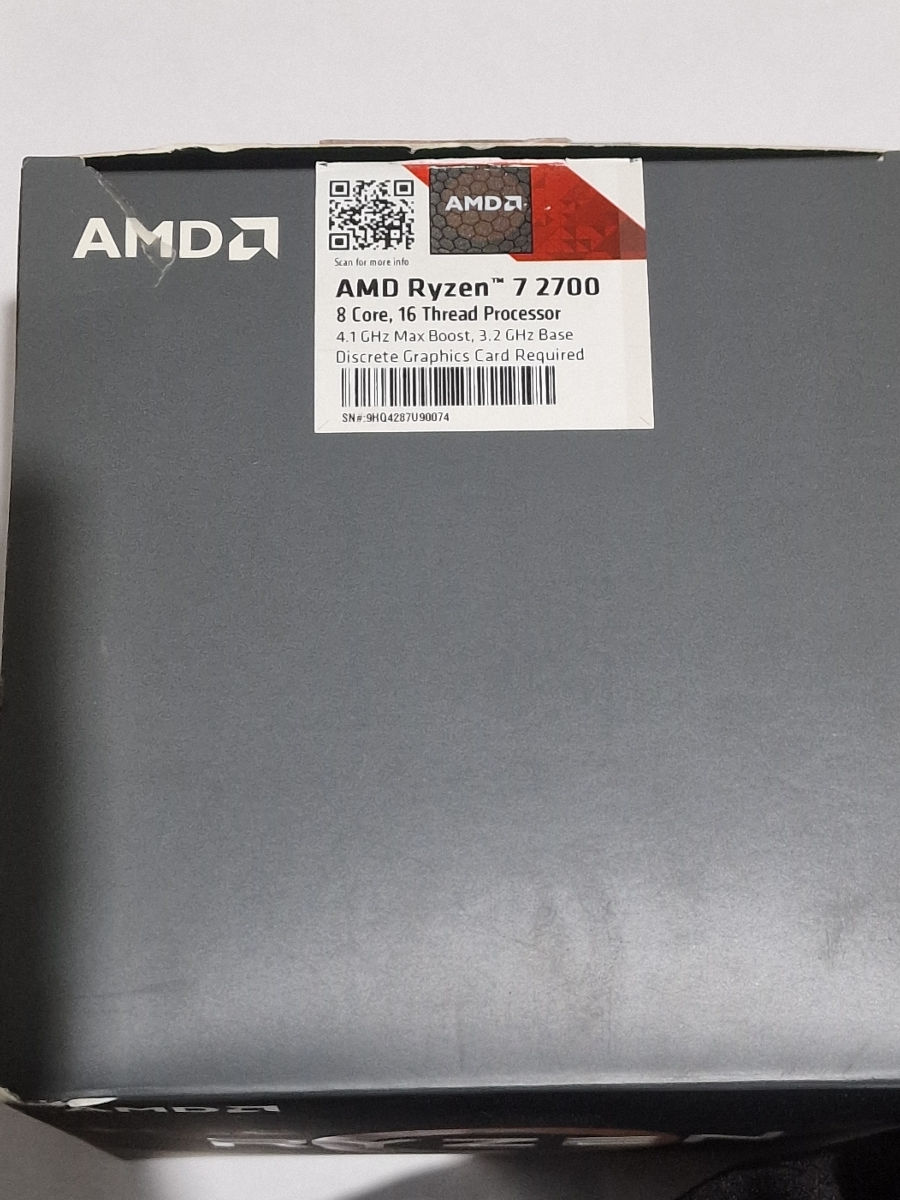 Amd Ryzen 7 2700 Box Cooler RGB foto 1