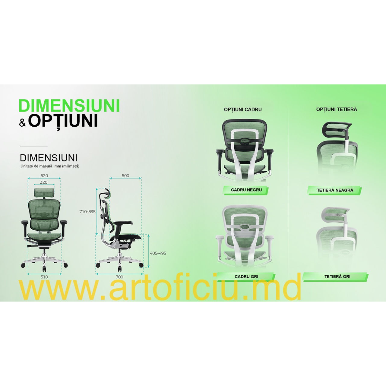 Scaun ergonomic Ergohuman Luxury 2 - este proiectat pentru a asigura confortul spatelui dvs. foto 19