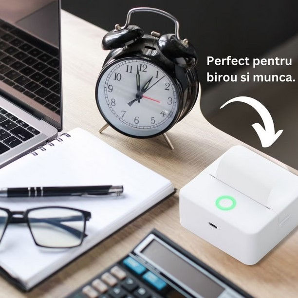Mini Printer Bluetooth Portabil  / Mini Printer Bluetooth Portabil  foto 1