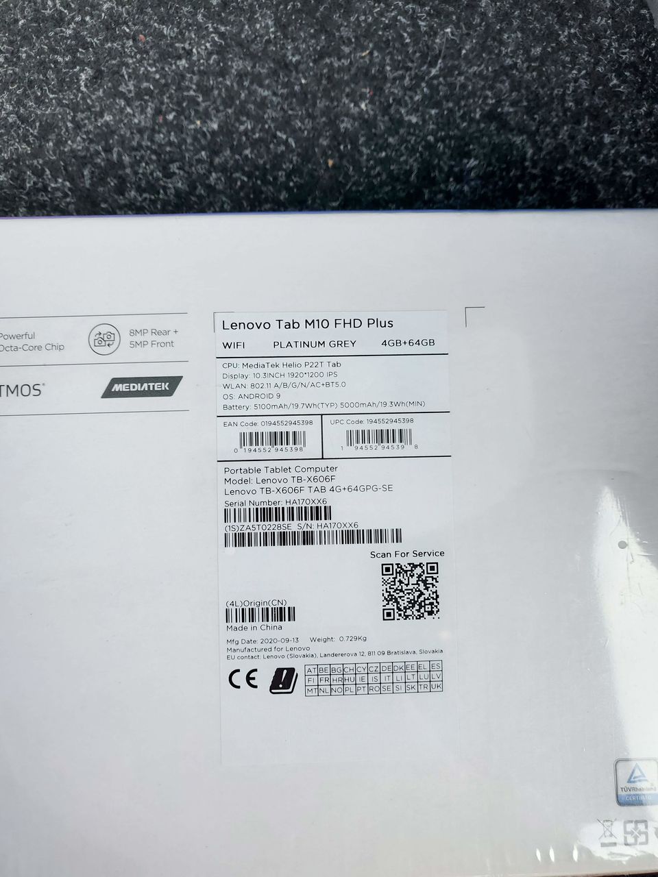 Lenovo TAB M10 Plus TB-X606F (4Gb, 64GB Wi-Fi)