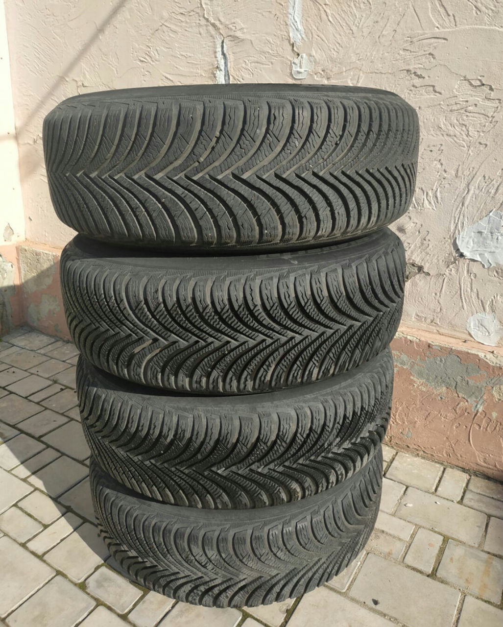 Диски Rial R15 5*112 с зимней резиной Michelin Alpine 5 195 65 r15