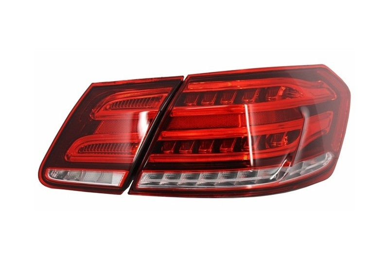 Stopuri LED compatibil cu Mercedes E-Class W212 (2009-2013) Facelift Design Rosu Clar foto 1