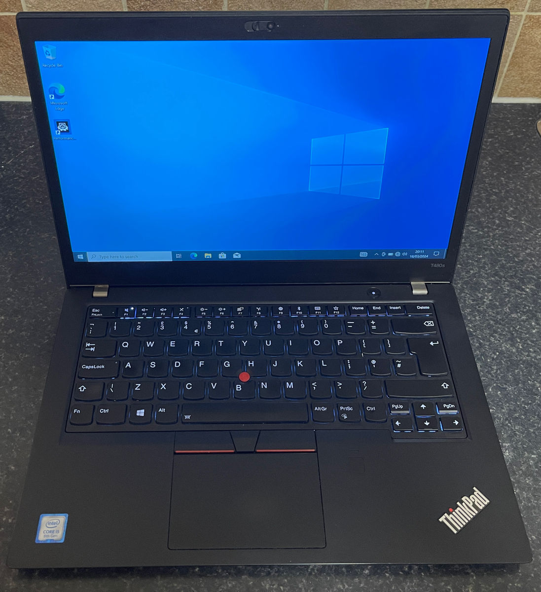 Lenovo T480S ThinkPad i5-8250U 16gb RAM - 240gb SSD foto 7