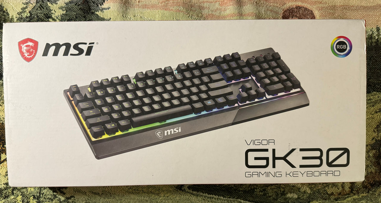 Игровая клавиатура MSI GK30 новая, IT раскладка.