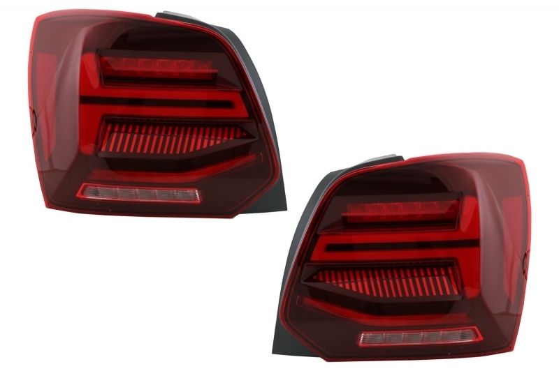 Pachet Exterior cu Faruri si Stopuri compatibil cu VW Polo 6R 6C (2009-2017) R-Line Design обвес foto 5