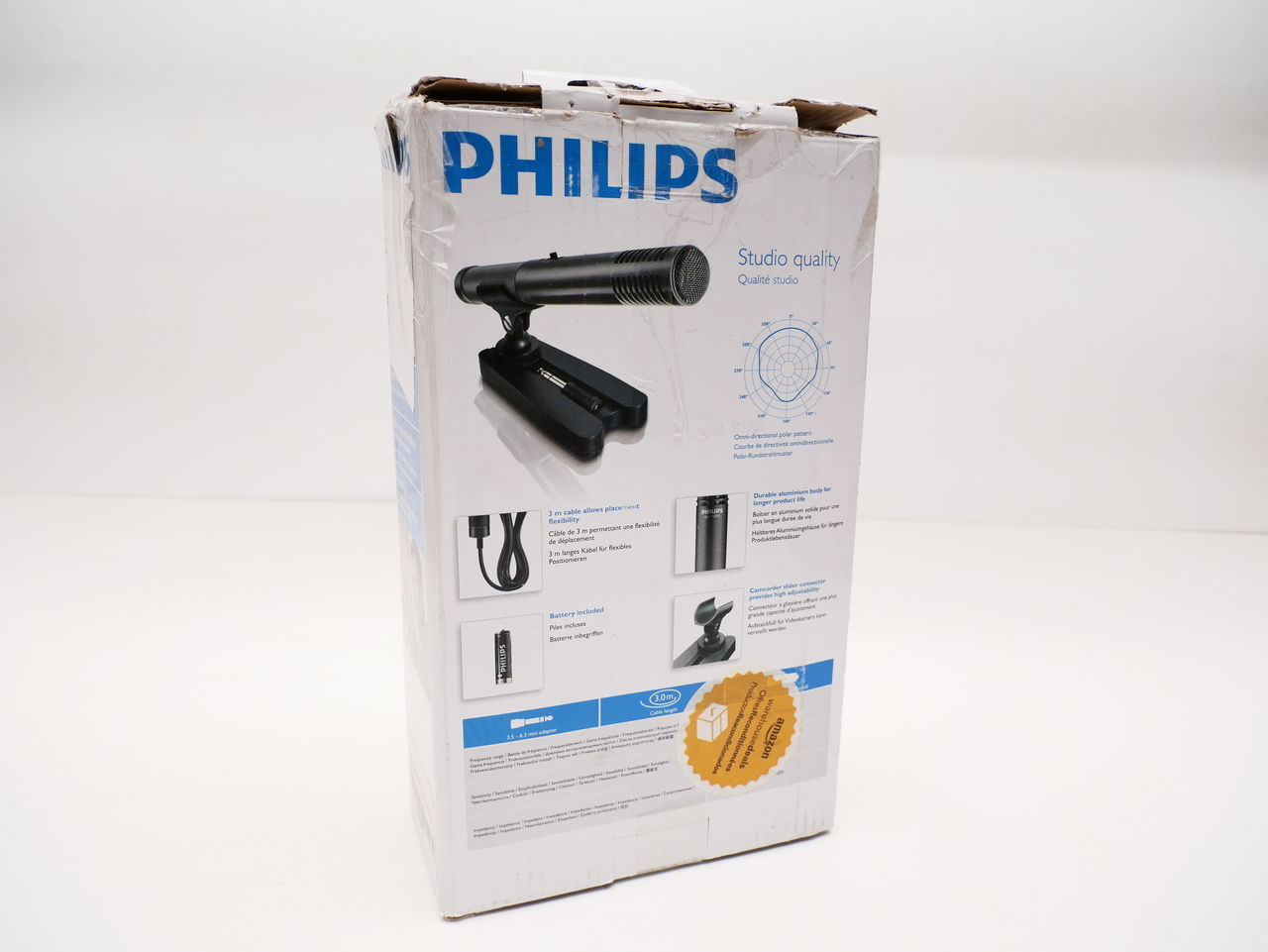 Microfon Phillips activ pentru video sau de studiou, totul se vede pe poze. foto 3