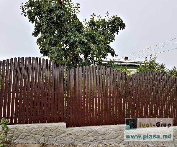 Жалюзийный забор в Молдове.Сетка металлическая.Штакетник.Gard jaluze in Moldova.Plasa metalica. foto 14