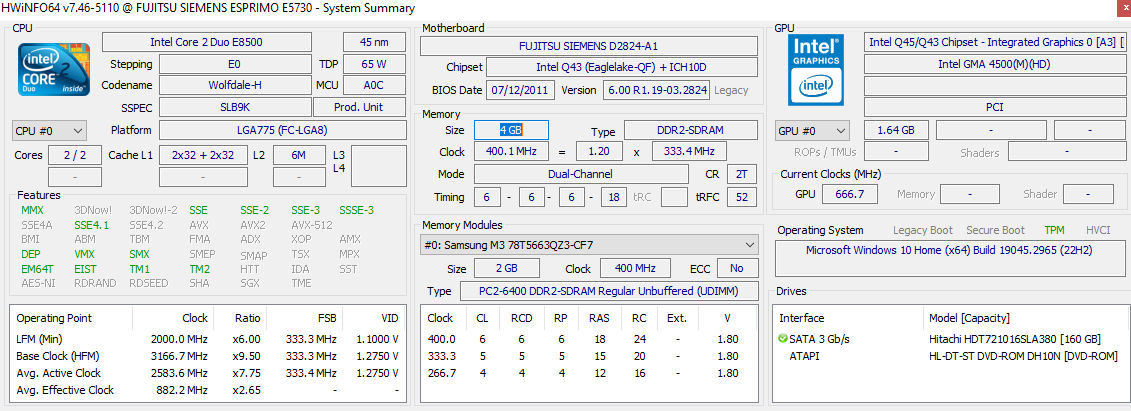 Vindem Calculator Fujitsu Esprimo E5925 foto 3