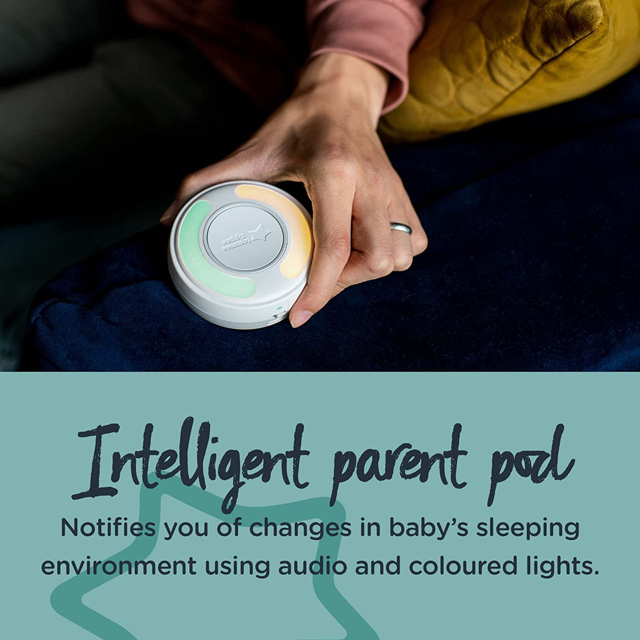 Monitor Tommee Tippee Dreamsense inteligent pentru bebeluși activat pentru aplicație foto 2