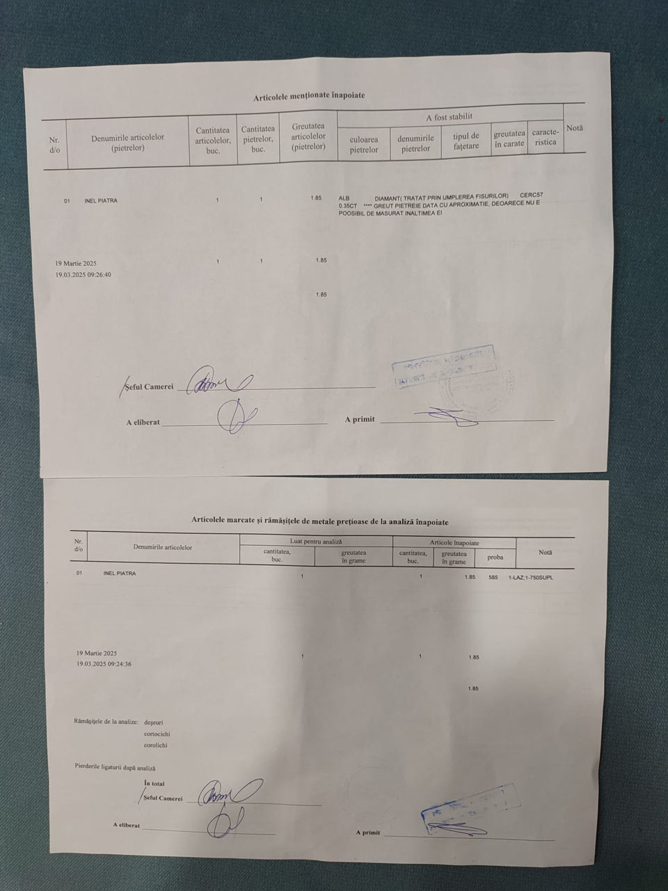 Inel cu diamant ( Aur alb).Stare ideala , are certificat , orice verificare foto 4