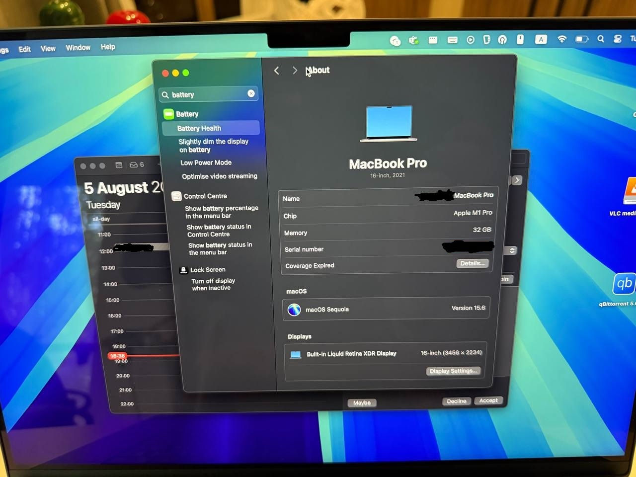 MacBook Pro 16" M1 (32GB/512SSD) фото 3