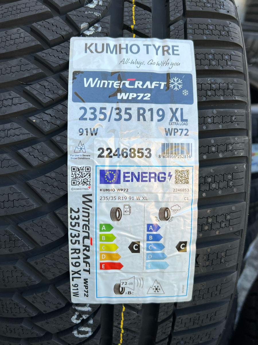 235/35 R19 Kumho Wintercraft WP72/ Доставка, livrare toata Moldova foto 0