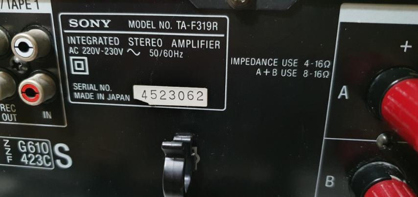 Sony TA - F319 R Integrated Stereo Amplifier foto 4