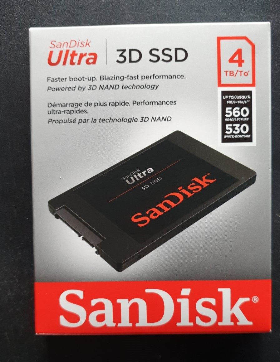 SanDisk Ultra 3D NAND 4TB, новый запечатанный