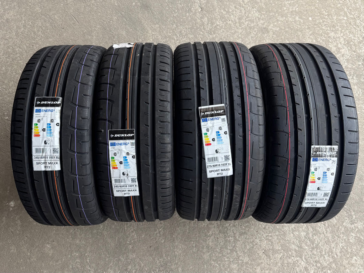 275/40 R18 + 245/45 R18 Dunlop SportMaxx RT2