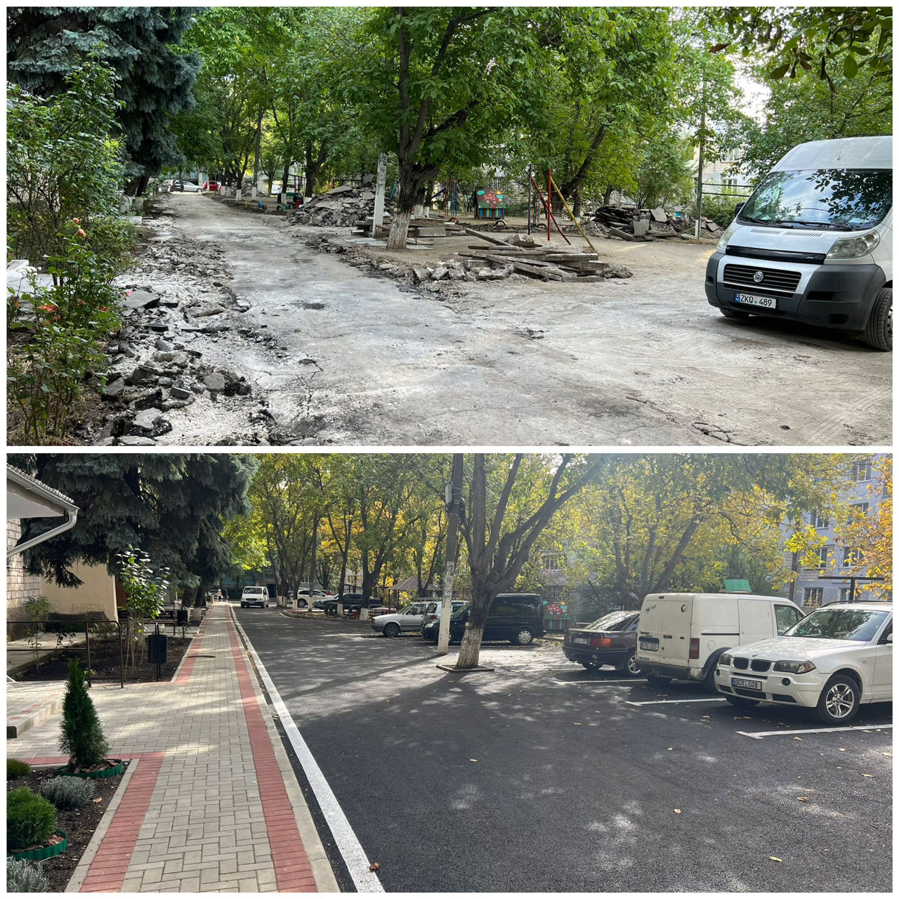 Montaj pavaj si borduri, amenajari exterioare/установка тротуарная плитка и бордюров foto 10