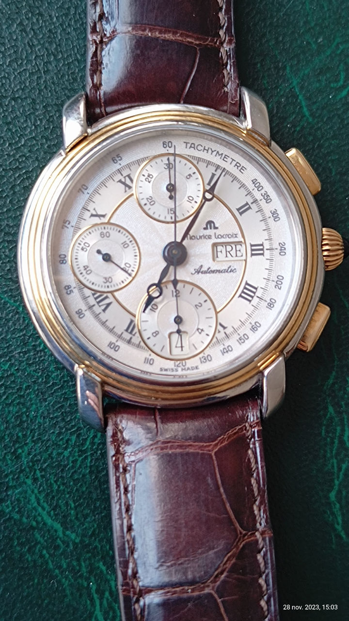 Maurice Lacroix Masterpiece Automatic Chronograph Steel Gold