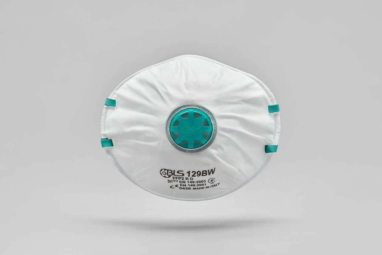 Respirator BLS 129BW FFP2 R D cu supapă / Фильтрующий респиратор BLS 129BW FFP2 R D foto 2